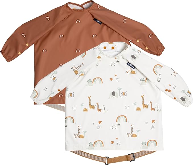 BIBaDO - Long Sleeve Baby Bibs - Babies & Toddlers 6-36 Months - Coverall Baby by BIBaDO