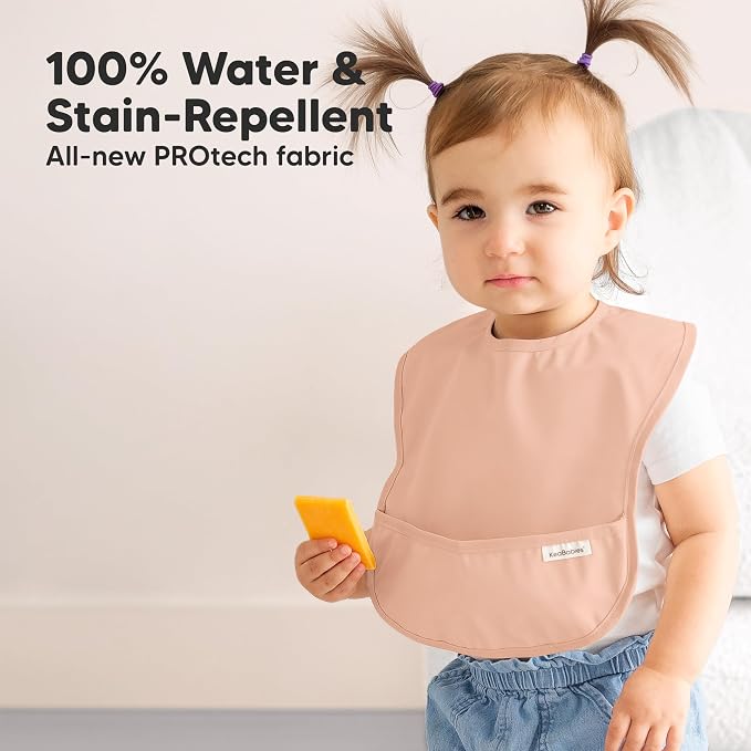3-Pack Waterproof Baby Bibs for Eating - Image 2
