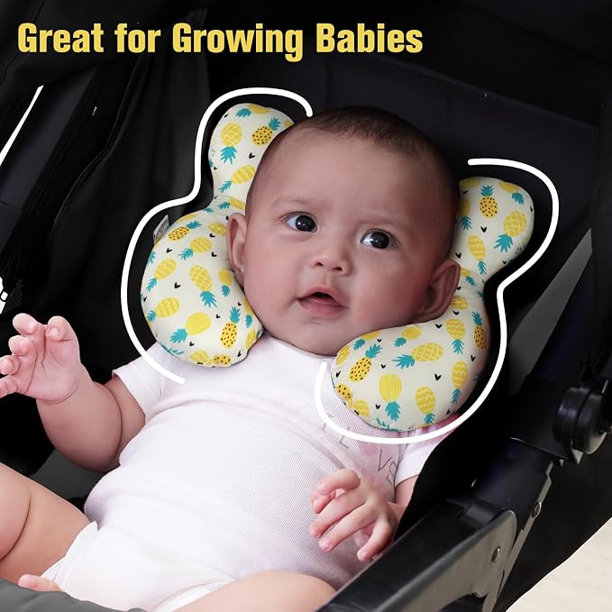 KAKIBLIN Baby Travel Pillow, Upgraded Baby Neck Pillows - Image 4