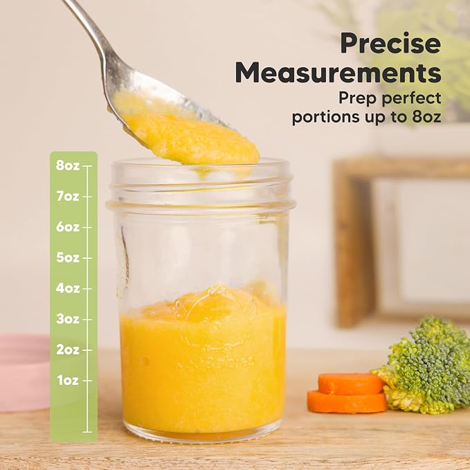KeaBabies 4pk 8oz Glass Baby Food Containers - Image 4