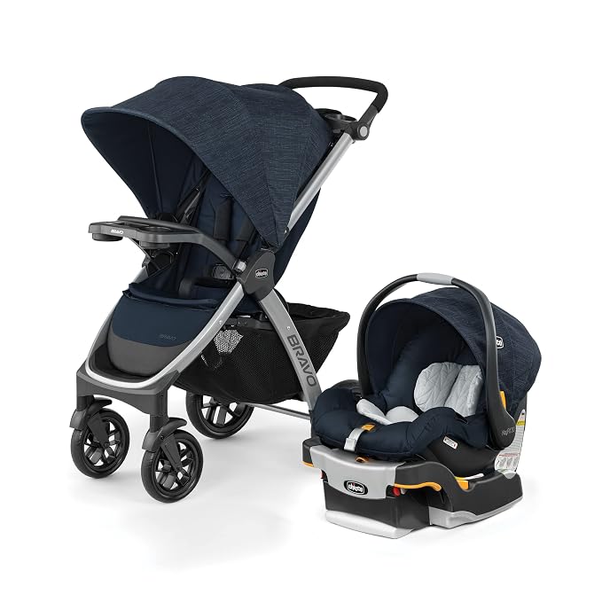 Chicco Bravo 3-in-1 Trio Travel System, Bravo Quick-Fold Stroller by ChiccoUSA