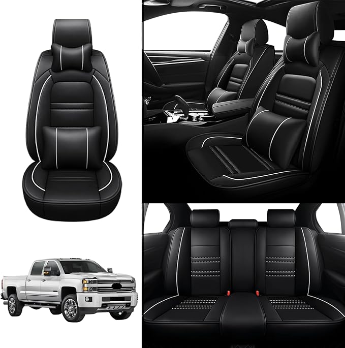 Car Seat Covers for Chevy Silverado 2007-2025 | 5-Seats Seat Covers, Waterproof - Image 2