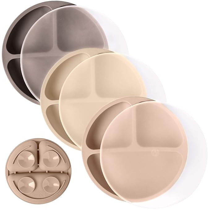 WeeSprout Suction Plates with Lids by WeeSprout