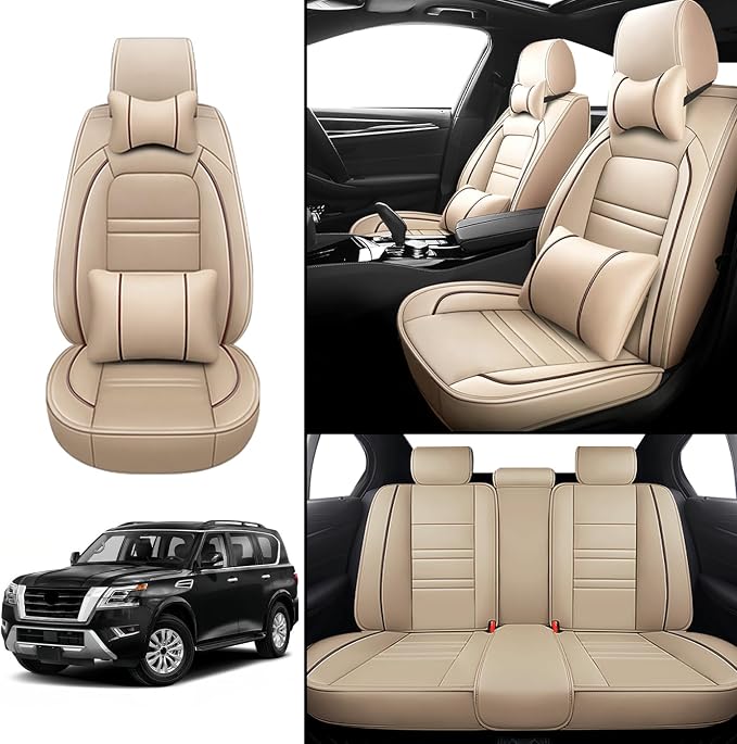 Car Seat Covers for Nissan Car Armada 2004-2024 | 5-Seats Seat Covers, - Image 2