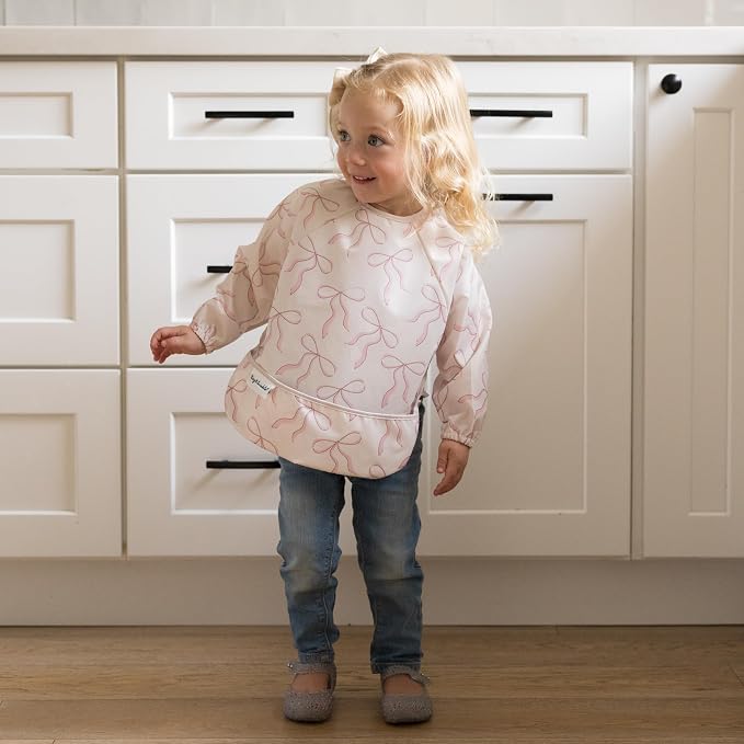 Tiny Twinkle Long Sleeve Bib for Babies & Toddlers – 2 Pack Waterproof Smock - Image 8