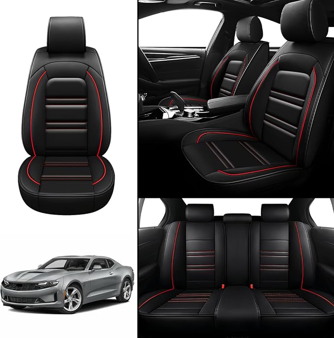 Seat Covers for Camaro 2000-2023 | 5-Seats Leather Seat Covers - Image 2