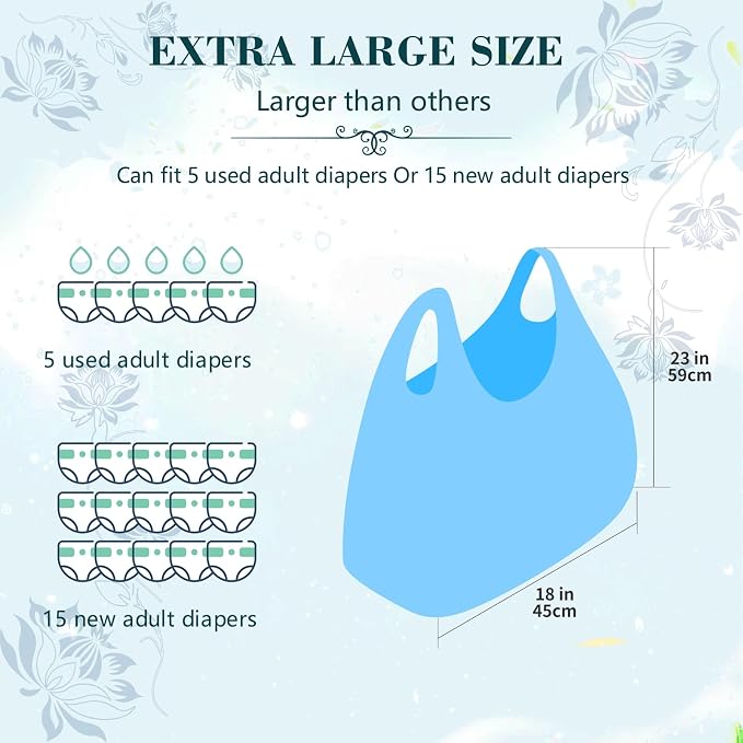 Large Adult Diaper Disposal Bags, Fresh Scented, Elderly Waste Disposal - Image 6