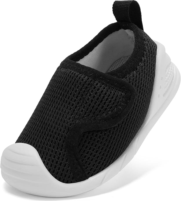 Baby Boys Girls First Walking Shoes Wide Toe Box Infant Sneakers Lightweight by STQKIDS
