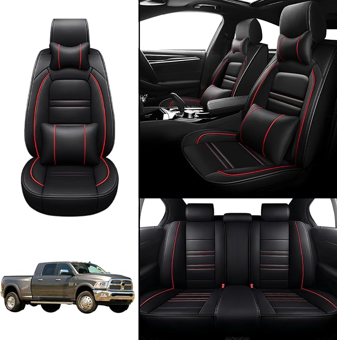 Car Seat Covers for Dodge ram 3500 2004-2011 | 5-Seats Seat Covers, Waterproof - Image 2