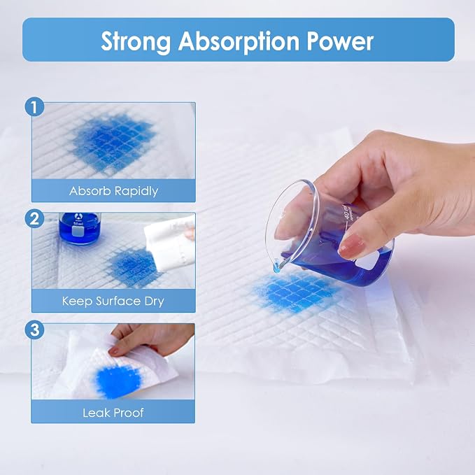 Disposable Changing Pads for Baby, 50 Pack 13" x 18" Super Soft Diaper Changing - Image 5