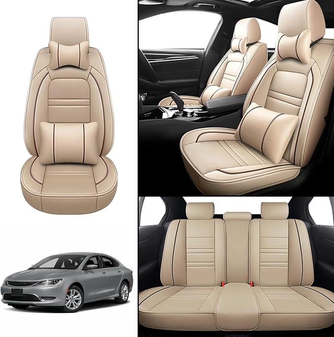 Car Seat Covers for Chrysler Car 200 2011-2017 | 5-Seats Seat Covers, - Image 2