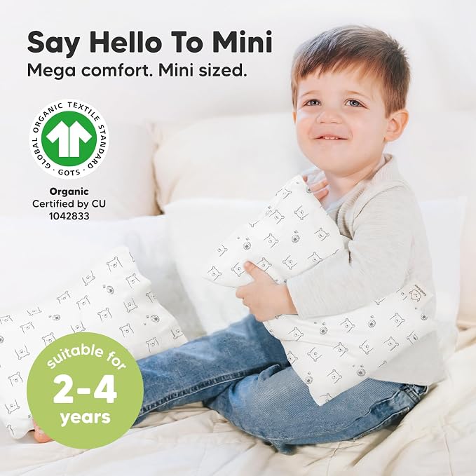 Mini Toddler Pillow with Pillowcase - Image 3