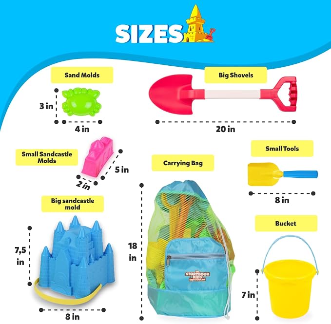 Beach Toys for Kids and Toddlers Ages 3-10 – Durable Sandbox Toy Set, Stronger - Image 7