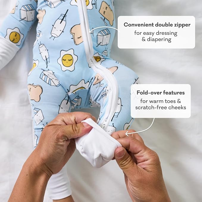 Little Sleepies Pajamas for Baby Boys & Girls, Viscose from Bamboo Baby Pajamas - Image 4
