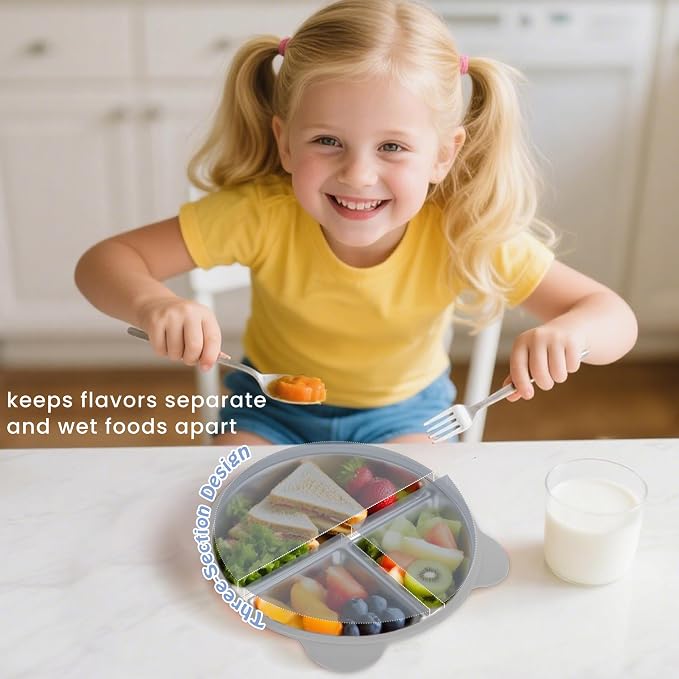 Stainless Steel Kids Plate - Image 5