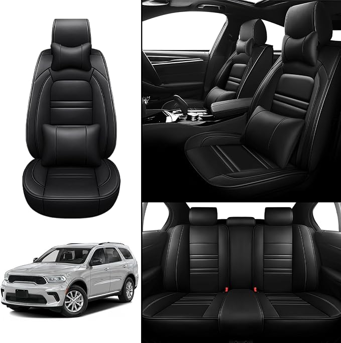 Car Seat Covers for Dodge Durango 2004-2025 | 5-Seats Seat Covers, Waterproof - Image 2