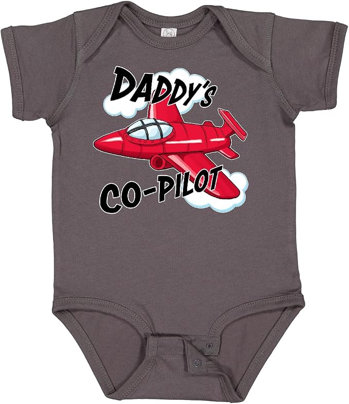 inktastic Daddys Co-Pilot for Fathers Day Baby Bodysuit by Inktastic