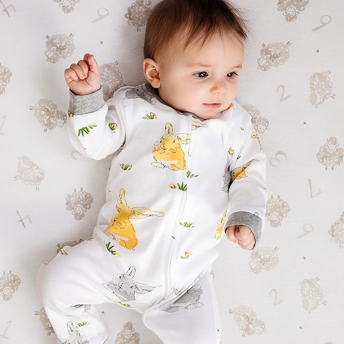 Burt’s Bees Baby Boys' One-Piece Sleep and Play 100% Organic Cotton PJs - Image 4