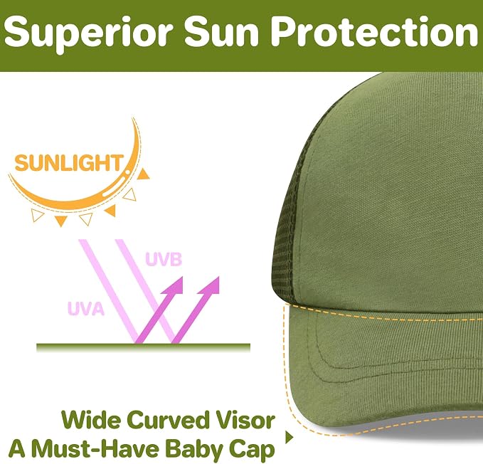 qikqik Baby Baseball Cap Toddler Baseball Hat - Image 5