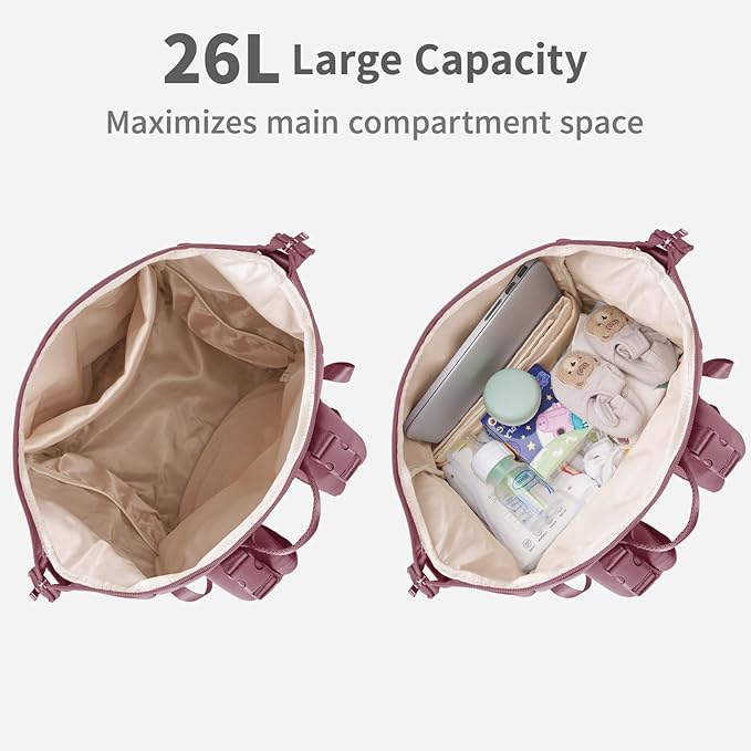 CEI-CEI Neoprene Diaper Bag Backpack Large Newborn Baby Maternity Bags - Image 5