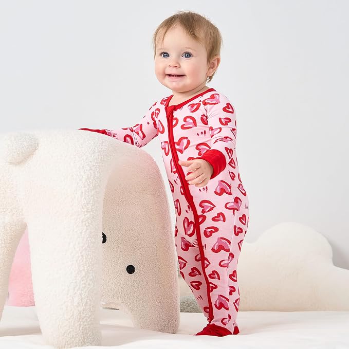 pureborn Baby Infant Boys Girls Sleeper Snug Fit Viscose from Bamboo Pajamas - Image 3