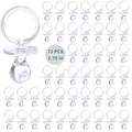 72 Pcs Baby Shower Pacifiers, 2.75’’ Plastic Pacifiers by XINHUIDALSQ