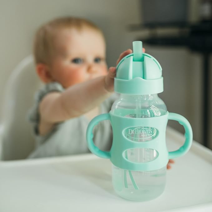 Dr. Brown's Milestones Wide-Neck Sippy Straw Bottle - Image 9