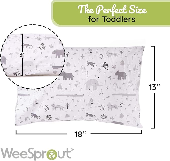 WeeSprout Mini Toddler Pillow for Kids Sleeping - Image 3