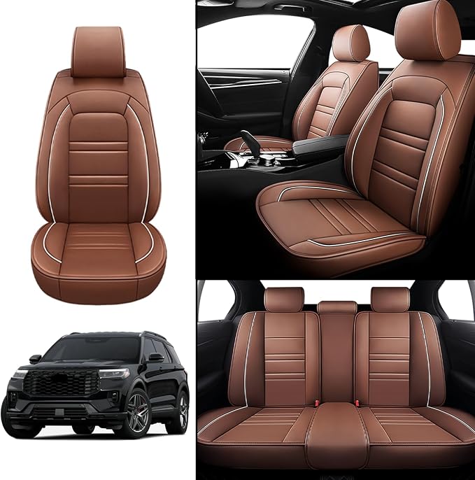 Seat Covers for Ford Explorer 2011-2025 | 5-Seats Leather Seat Covers - Image 2