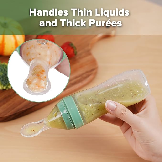 Haakaa Silicone Baby Food Dispensing Spoon Feeder 4oz - Image 7