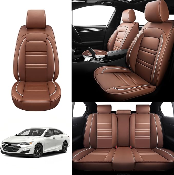 Seat Covers for Chevy Malibu 2004-2025 | 5-Seats Leather Seat Covers - Image 2