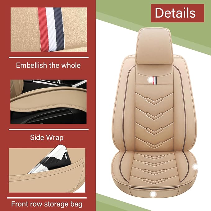 Leather Car Seat Covers Fit for LR LR4 2009-2016, 5 Seater Waterproof and - Image 3