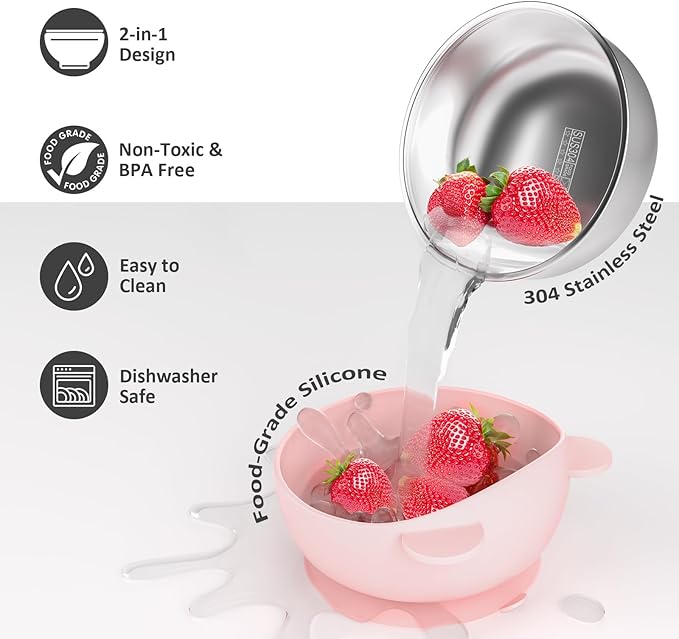 Stainless Steel Baby Bowls - Image 4
