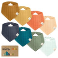 KeaBabies 8-Pack Muslin Baby Bibs by KeaBabies