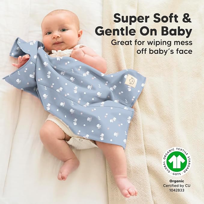 Organic Burp Cloths Baby Boy, Girl - Image 4