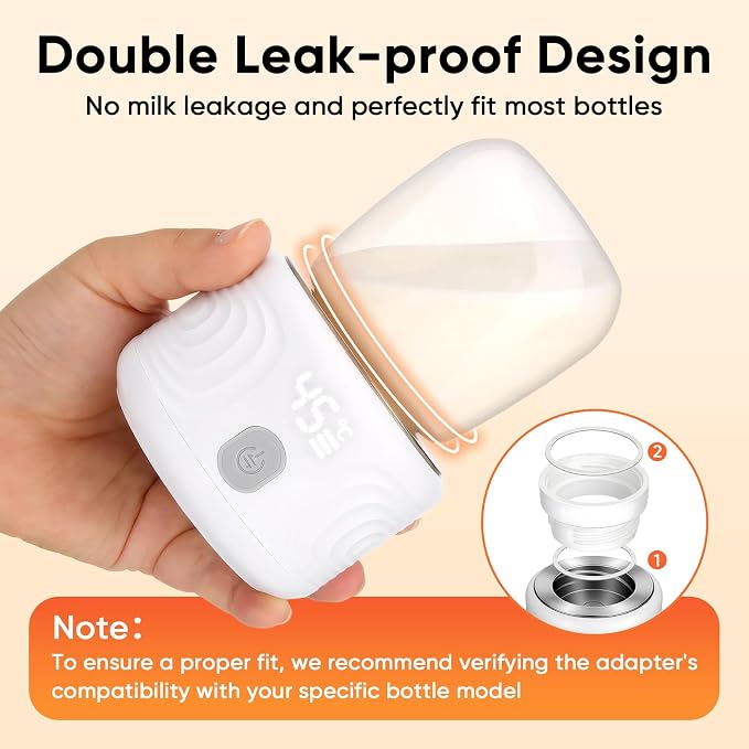 Baby Bottle Warmer, Maypott Portable 3 Minutes Fast Milk Warmer - Image 5