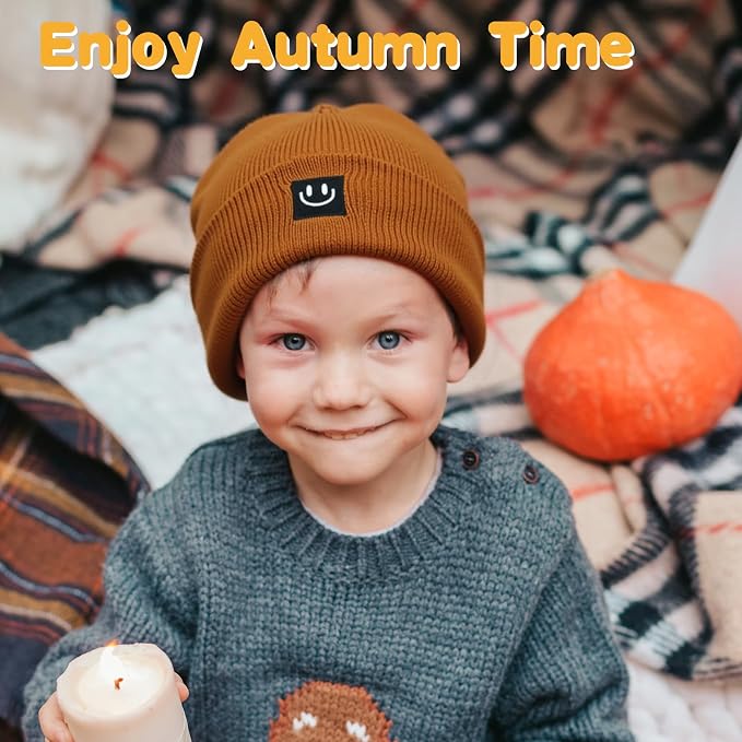 3 Packs Baby Beanie Cute Toddler Beanies Kids Winter Hat Boys Girls Warm Knit - Image 6