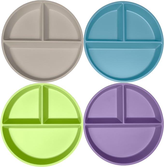 WeeSprout Divided Bamboo & Melamine Plates by WeeSprout