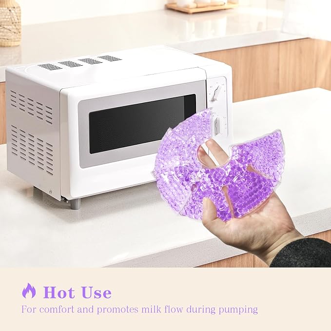 Hot/Cold Breast Gel Bead Ice Packs Breast Cooling/Heat Pads Relief - Image 6