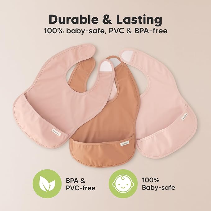 3-Pack Waterproof Baby Bibs for Eating - Image 9