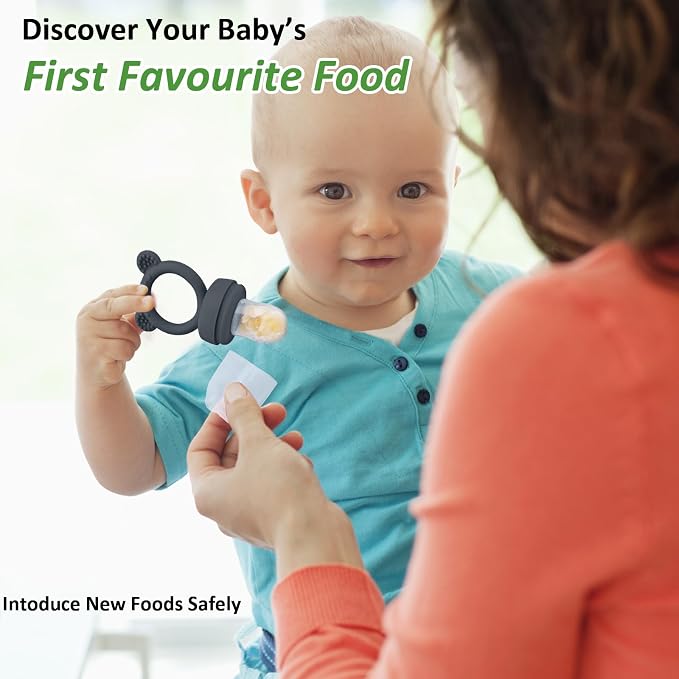 JEXFUN Silicone Baby Food Feeders + Freezer Tray - Image 6