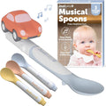 Jool Baby Musical Baby Spoons, 3 Spoons + Car by JoolBaby