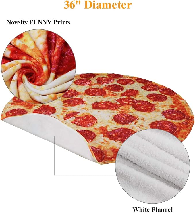Pizza Blanket Baby Gift, Baby Pizza Swaddle Blanket, Kids Newborn Baby - Image 3