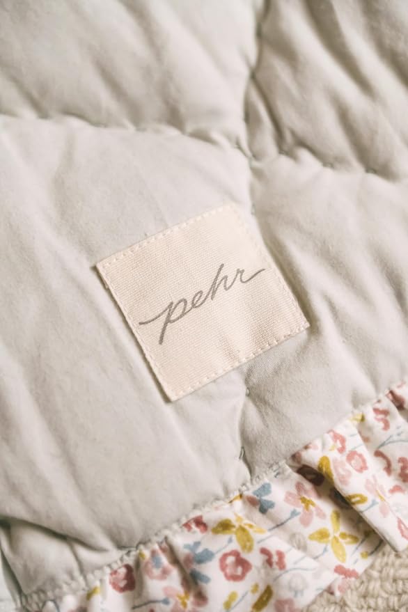 Pehr Baby Play Mat, Floret | Ultra-Soft Quilted 100% Cotton Exterior - Image 6