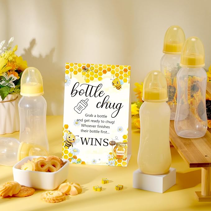 TrelaCo Cool Baby Shower Games Sets 12 Pcs Feeding Bottles - Image 4