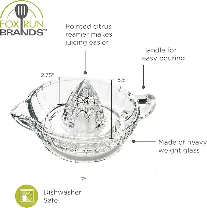 Fox Run Glass Manual Heavyweight Juicer - Image 6