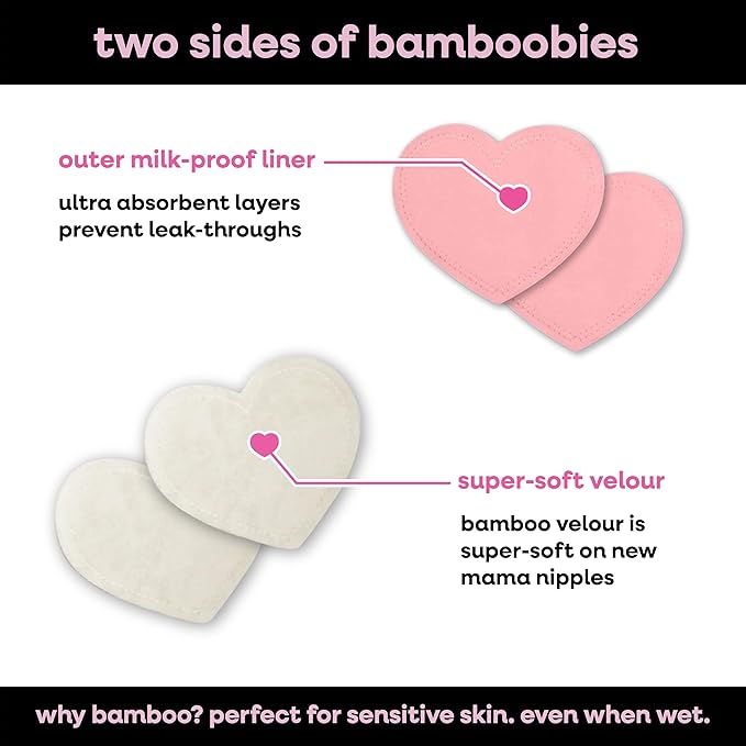 Bamboobies Women’s Nursing Pads, Reusable and Washable - Image 3