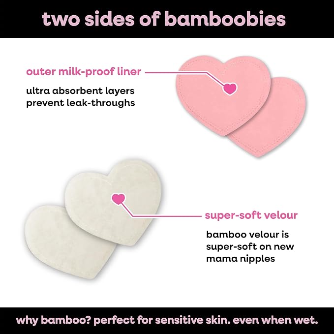 Bamboobies Nursing Pads, Reusable and Washable - Image 3