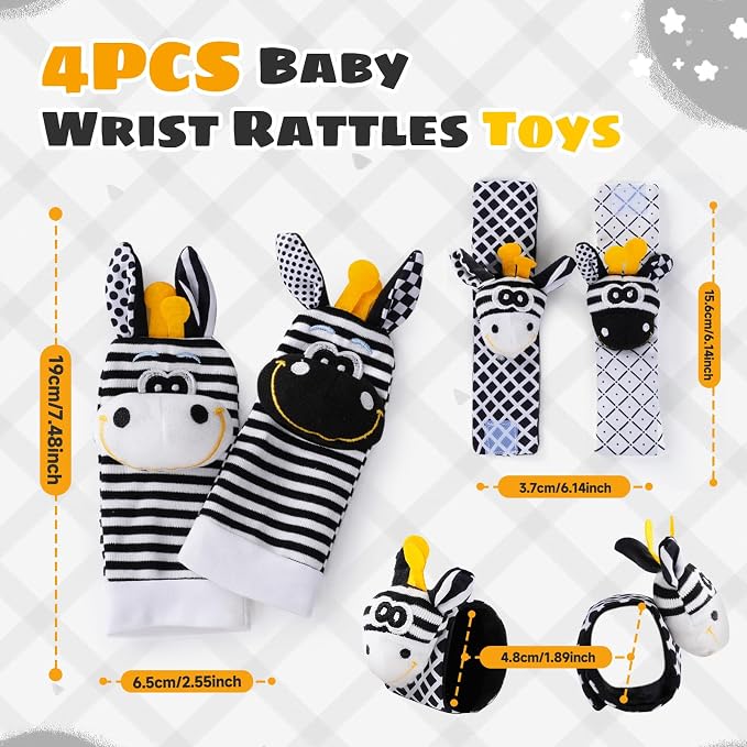 Baby Toys 0-6 Months, High Contrast Baby Toys - Image 7