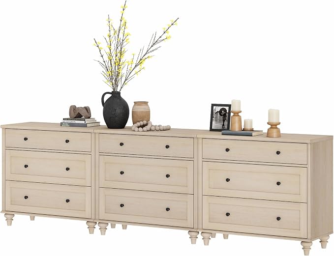 WAMPAT Kids Dresser with 9 Drawers, Baby Dressers with Wide Chest of Drawers - Image 6